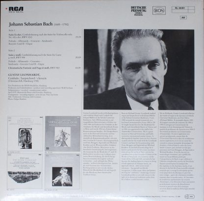Seon RL 30391 - 2 Suiten Für Cembalo, BWV 1010/BWV 995, Chromati - Image 2