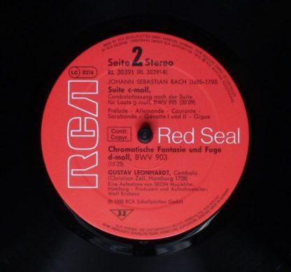 Seon RL 30391 - 2 Suiten Für Cembalo, BWV 1010/BWV 995, Chromati - Image 6