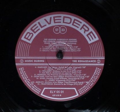 Belvedere ELY 0501 - La Musique Au Temps De La Renaissance En Al - Image 5