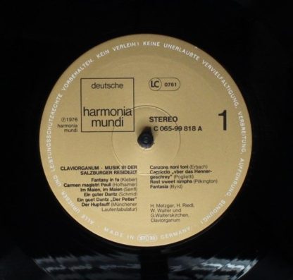 Deutsche Harmonia Mundi 1C 065-99818 - Claviorganum (Musik In De - Image 5