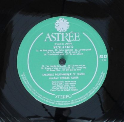 Astree AS 12 - Les Meslanges D'Orlande De Lassus - Tome II - Cha - Image 5