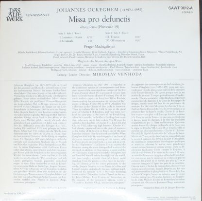 Telefunken SAWT 9612-A - Missa Pro Defunctis "Requiem" - Image 2