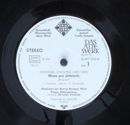 Telefunken SAWT 9612-A - Missa Pro Defunctis "Requiem" - Image 5