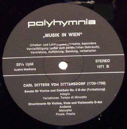 Polyhymnia 1971 - Kammermusik - Image 3