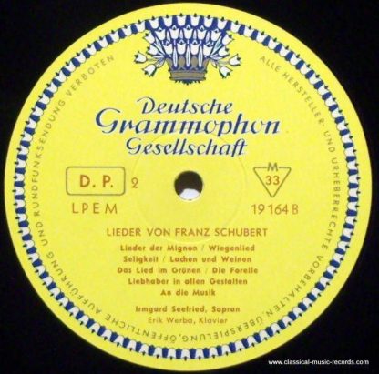 Deutsche Grammophon LPEM 19 164 - Franz Schubert - Lieder - Image 3