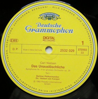 Deutsche Grammophon 2532 029 - Symphonie No. 4 »The Inextinguish - Image 3