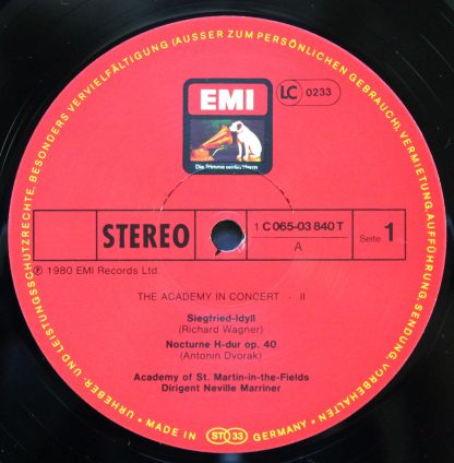 La Voce Del Padrone 3C 065-03840 T - Neville Marriner Dirige Wag - Image 3