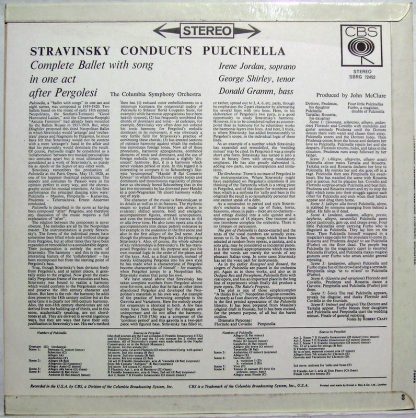 Columbia Masterworks MS 6881 - Stravinsky Conducts Pulcinella (C - Image 2