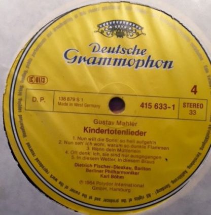 Deutsche Grammophon 415 631-1 - Symphonie No. 7 - Kindertotenlie - Image 6