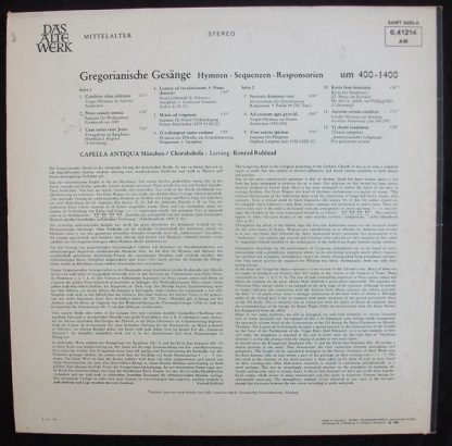 Telefunken SAWT 9493-A - Gregorianische Gesange - Hymnen - Seque - Image 2