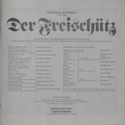 Deutsche Grammophon 2720 071 - Der Freischütz - Image 4