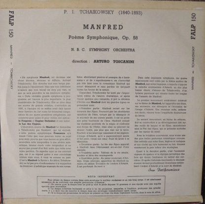 La Voix De Son Maître FALP 150 - Manfred, Poème Symphonique Op.5 - Image 2