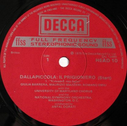 DECCA HEAD 10 - Il Prigioniero - Image 5