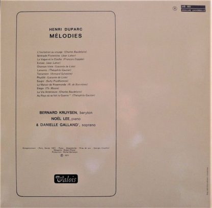 Valois MB 882 - Mélodies - Image 4