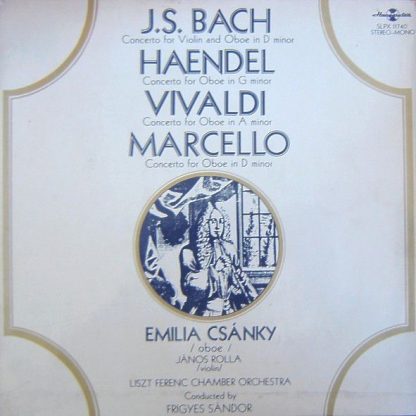 Hungaroton SLPX 11740 - Concerto For Violin And Oboe In D Minor - Image 2