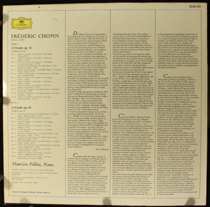 Deutsche Grammophon 2530 291 - Études Op. 10 & Op. 25 - Image 2