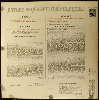 La Voce Del Padrone 3 C 061-00656 M - Bach - Brahms - Mozart - Image 2
