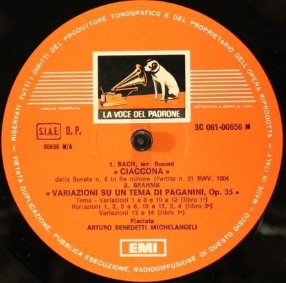 La Voce Del Padrone 3 C 061-00656 M - Bach - Brahms - Mozart - Image 3