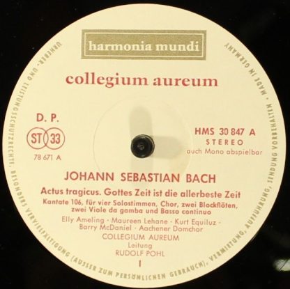 Harmonia Mundi HMS 30 847 - Actus Tragicus BWV 106 / Trauerkanta - Image 5