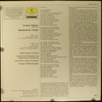 Deutsche Grammophon 2535 119 - Symphonie Nr. 4 - Image 2