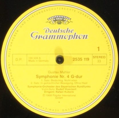 Deutsche Grammophon 2535 119 - Symphonie Nr. 4 - Image 3