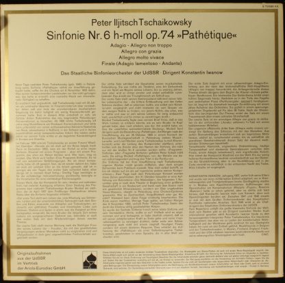 Eurodisc S 73 589 KK - Sinfonie Nr. 6  Pathétique - Image 2