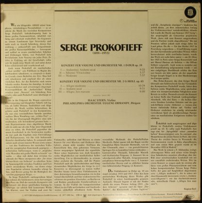 CBS 61 796 - Konzerte Für Violine Und Orchester Nr. 1 D-dur Op.1 - Image 2