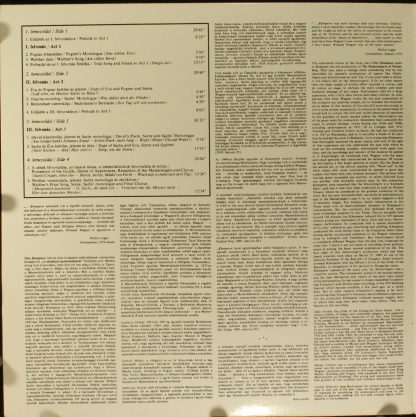Hungaroton 12340-41 - Die Meistersinger Von Nürnberg Excerpts - Image 4