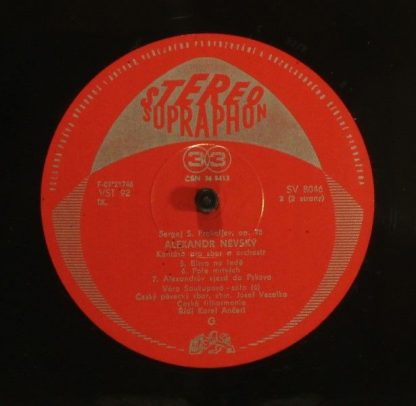 Supraphon SV 8046 - Alexander Nevsky