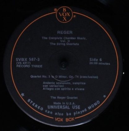 VOX (6) SVBX 587 - The Complete Chamber Music Vol. II (The Strin - Image 8