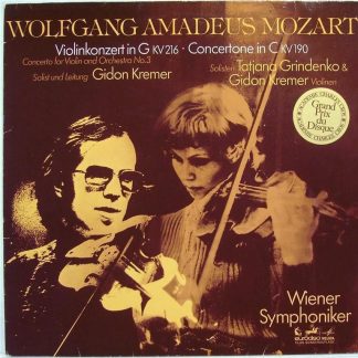 Eurodisc 66 681 8 - Violinkonzert In G KV 216- Concertone In C K