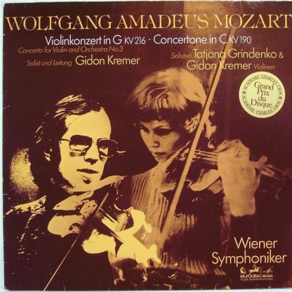 Eurodisc 66 681 8 - Violinkonzert In G KV 216- Concertone In C K