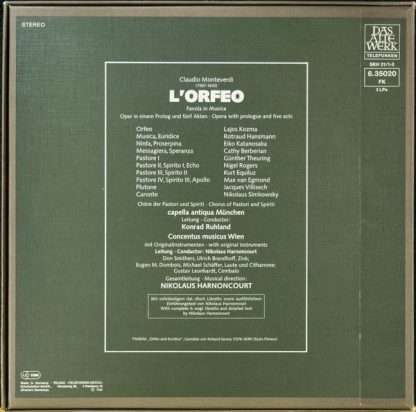 Telefunken SKH 21/1-3 - L'Orfeo, Favola In Musica - Image 2