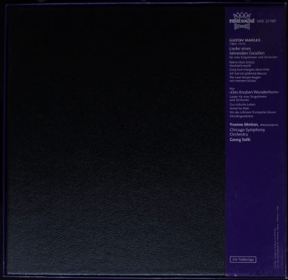 DECCA SAD 22 107 - Des Knaben Wunderhorn / Lieder Eines Fahrende - Image 2