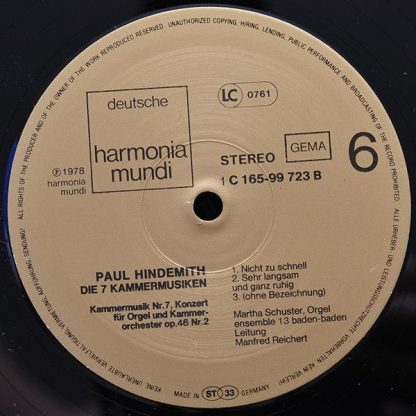 Deutsche Harmonia Mundi 1C 165-99 721/23 - Die 7 Kammermusiken - Image 8