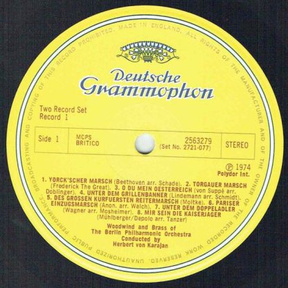 Deutsche Grammophon 2721 077 - Märsche - Prussian And Austrian M - Image 3