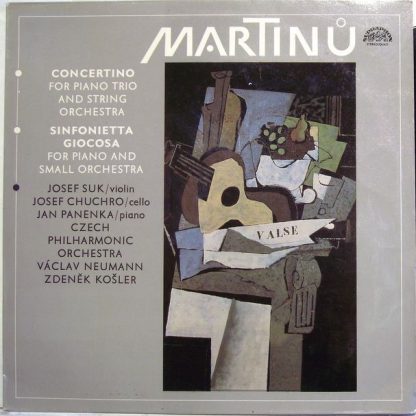 Supraphon 1410 2198 - Concertino For Piano Trio And String Orche