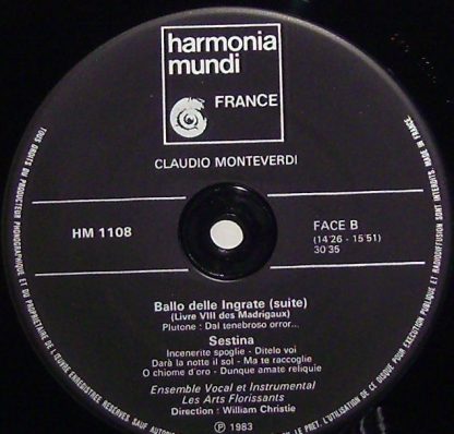harmonia mundi France HM 1108 - Il Ballo Delle Ingrate / La Sest - Image 3
