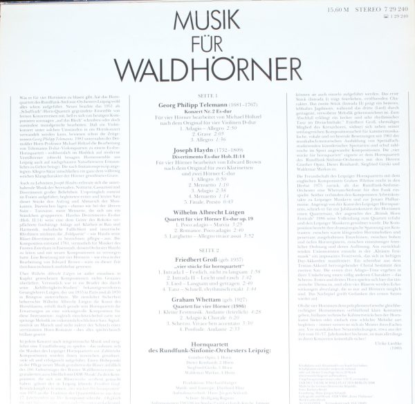 Eterna 7 29 240 - Musik Für Waldhörner - Image 2