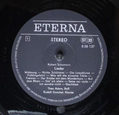 Eterna 8 26 137 - Lieder Von Robert Schumann Und Richard Strauss - Image 3