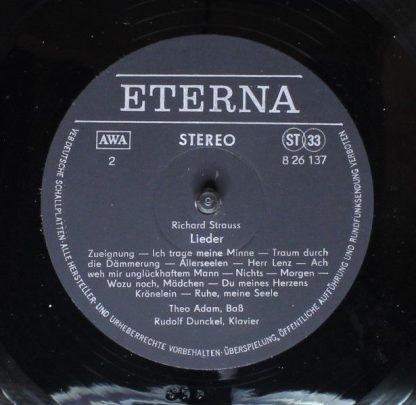 Eterna 8 26 137 - Lieder Von Robert Schumann Und Richard Strauss - Image 4
