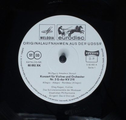 Eurodisc 80 986 XK - Die Berühmten Violinkonzerte Nr. 3,4,5 - Image 5