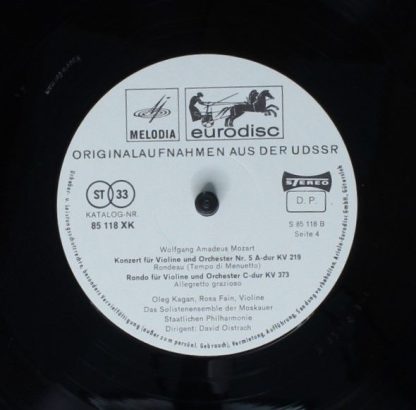 Eurodisc 80 986 XK - Die Berühmten Violinkonzerte Nr. 3,4,5 - Image 8