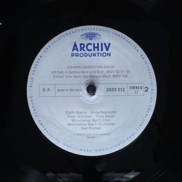Archiv Produktion 2533 312 - Kantaten: Ich Hab In Gottes Herz Un - Image 6