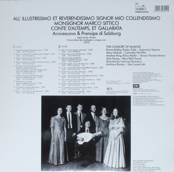 Deutsche Harmonia Mundi 16 9624 1 - Musik Am Salzburger Fürstenh - Image 2