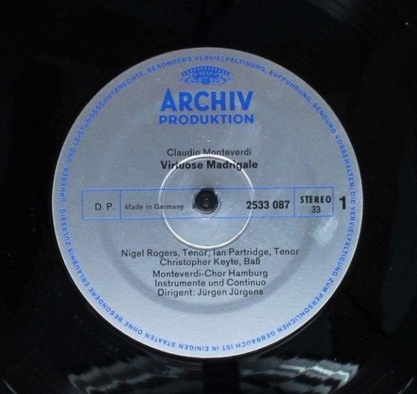 Archiv Produktion 2533 087 - Virtuose Madrigale - Image 3
