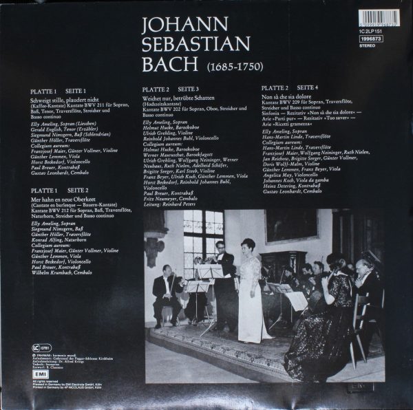 Deutsche Harmonia Mundi 1996873 - Bauern-Kantate / Kaffee-Kantat - Image 2