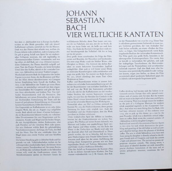 Deutsche Harmonia Mundi 1996873 - Bauern-Kantate / Kaffee-Kantat - Image 3