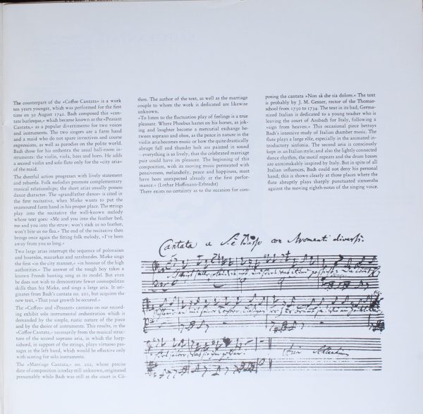 Deutsche Harmonia Mundi 1996873 - Bauern-Kantate / Kaffee-Kantat - Image 4
