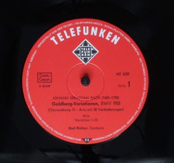 Telefunken 6.41337 AG - Goldberg-Variationen - Image 3